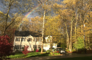 Rainbow over our house